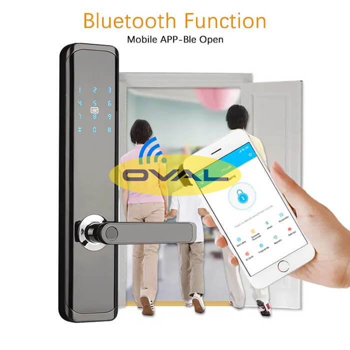khoá thông minh Oval smart OV1821 có chức năng Bluetooth