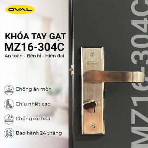 Khóa cửa tay gạt Inox MZ16-304C