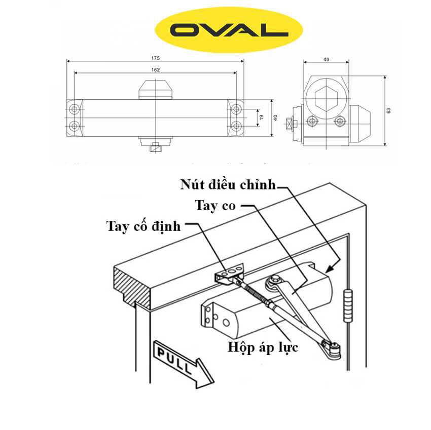 Bản vẽ tay co cửa chống cháy Oval VN