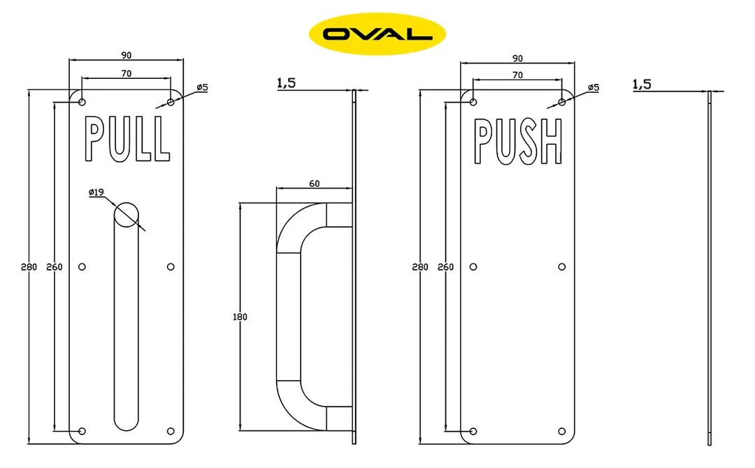 bản vẽ kỹ thuật tay pull push bản vẽ kỹ thuật tay kéo đẩy pull push