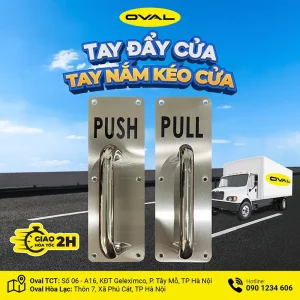 tay kéo đẩy pull push inox 304 dày 1.5mm