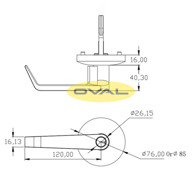Khóa liên kết thanh thoát hiểm Inox 304 - Ảnh 2