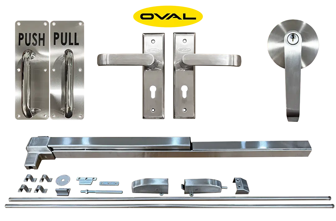Trọn bộ phụ kiện cửa chống cháy Oval Phụ kiện cửa chống cháy Oval chính hãng