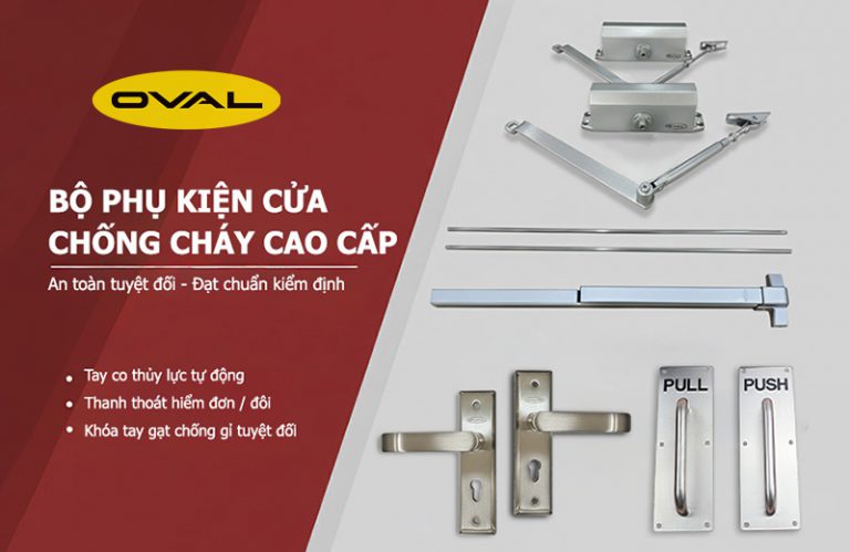 phụ kiện cửa chống cháy cao cấp từ Oval VN