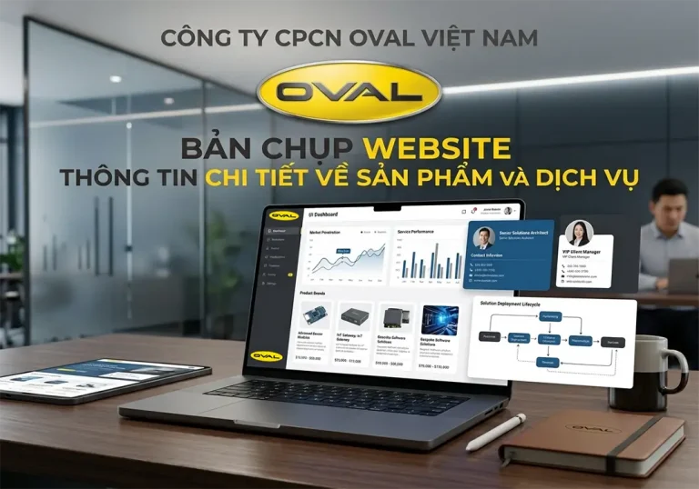 Bản chụp website thông tin về hàng hóa dịch vụ